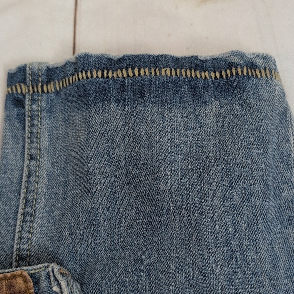 Levis 701 Slim Straight 30 Waist 32 Length Unique Stitching Details Lighter Wash - Picture 6 of 9